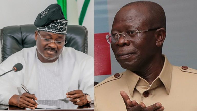 Fallout From Appeal Court Ruling: Ajimobi Replaces Oshiomhole in Acting Capacity