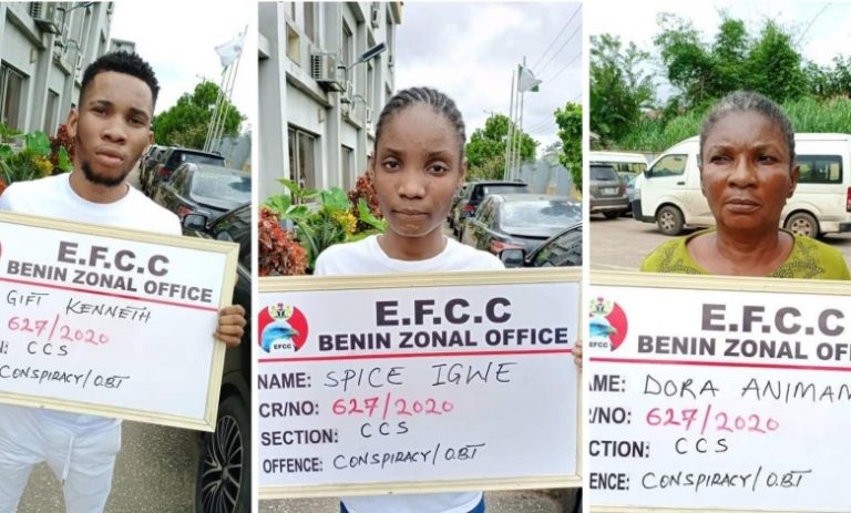 22 Year Old Fraud Suspect, Girlfriend, Mother Arrested By EFCC In Delta, Duplex, Mercedes Benz SUV, Cars, Laptop Recovered
