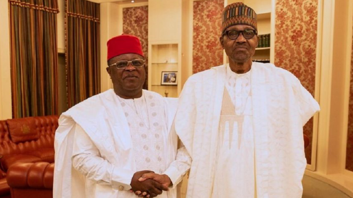 Buhari commends Umahi for defecting to APC, wants him to ignore those who criticise his decision
