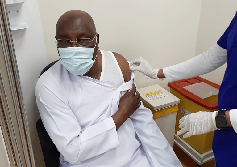 COVID-19; Atiku Gets Vaccinated In Dubai