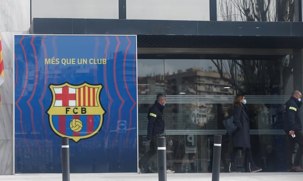 Police raid FC Barcelona, arrest many