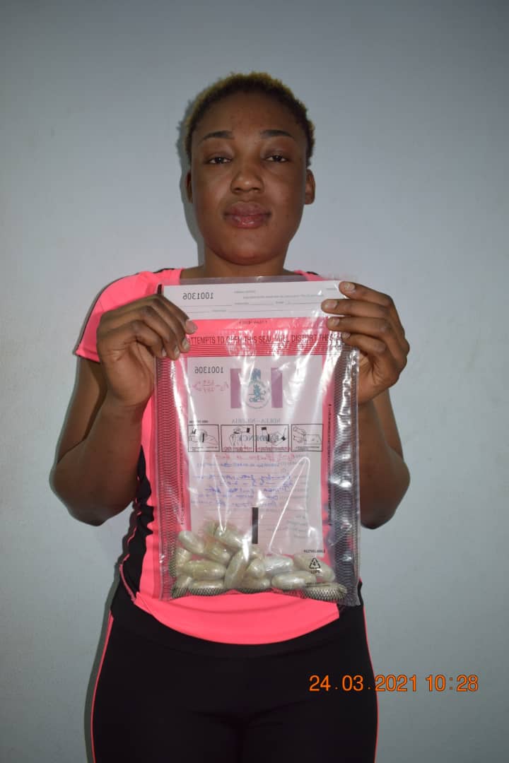NDLEA Retrieves 234 Grams of Heroin Concealed in Chadian Lady’s Private Part