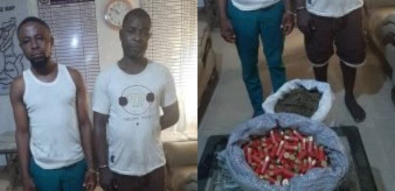 Police seizes 125 live ammunition from 2 arrested suspects in Bayelsa