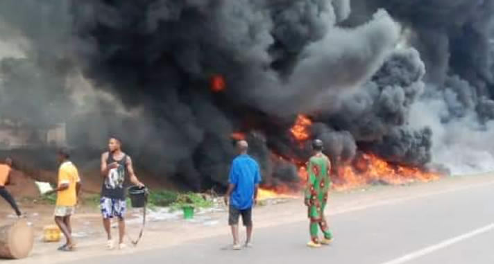 FRSC recovers 12 bodies from scene of Benue tanker explosion