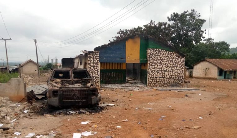 Again, gunmen burn down Police station in Abia