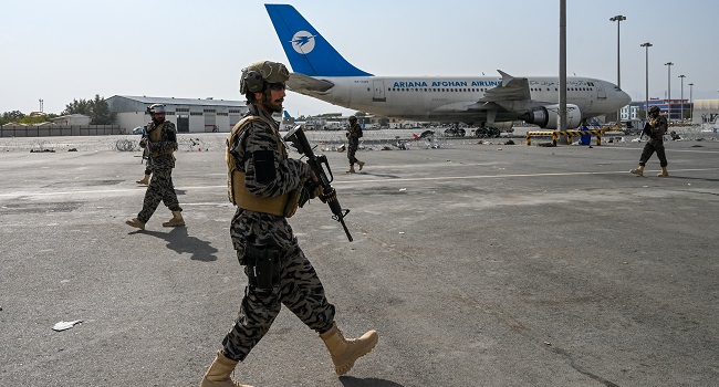 Taliban celebrates victory with gunfire as last U.S. troops leave Afghanistan
