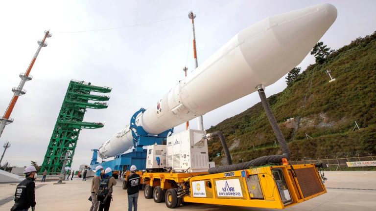 South Korea launches first homegrown space rocket