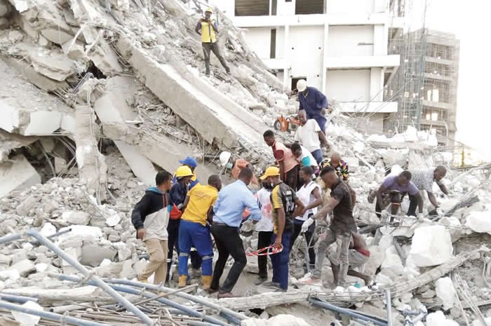 Ikoyi building collapse: Death toll hits 45