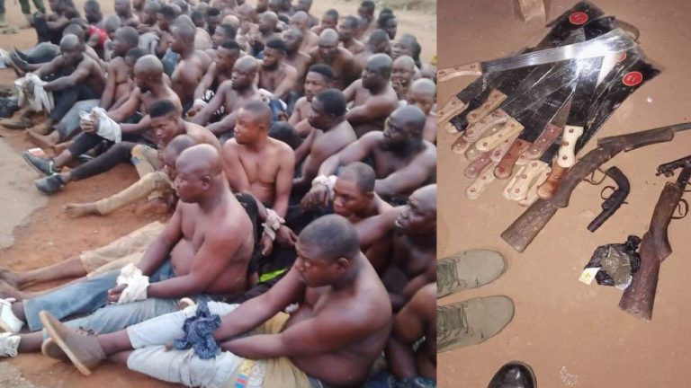 Soldiers arrest 105 armed thugs in Ekiti