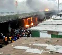 Fire Outbreak: FG to assess damage level at Eko bridge