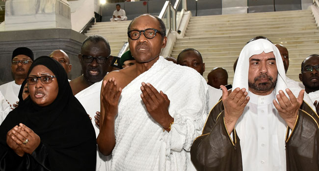 Buhari performs last Umrah ritual in Makkah as President