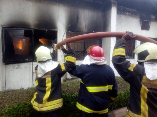 Fire guts EFCC building in Enugu